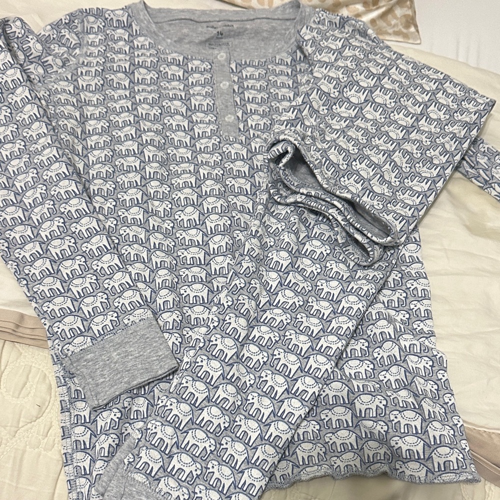 Roller Rabbit Gray Cotton pajama set
